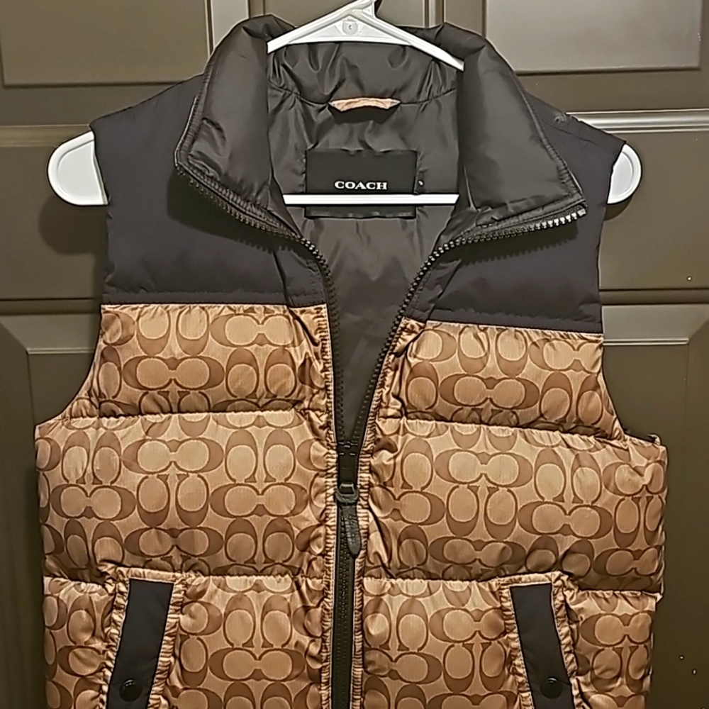 Coach Signature Brown Vest